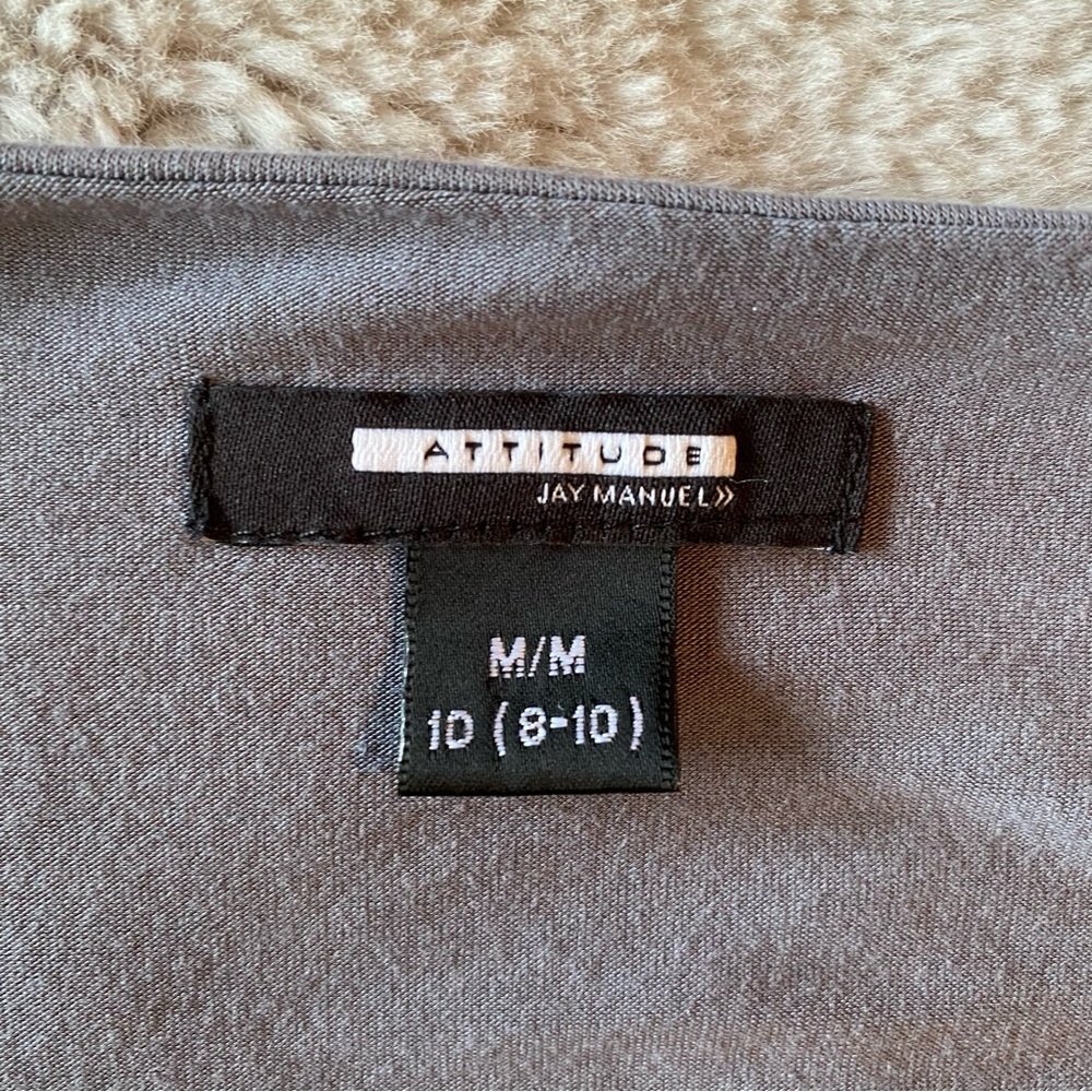 Gray jersey top - Picture 3 of 3